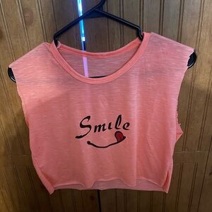2 for $10 crop top flourescent pinky tone